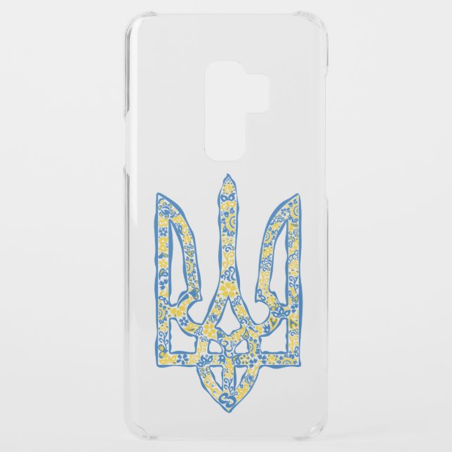 Ukrainian national emblem trident tryzub ethnical uncommon samsung galaxy case (Back)