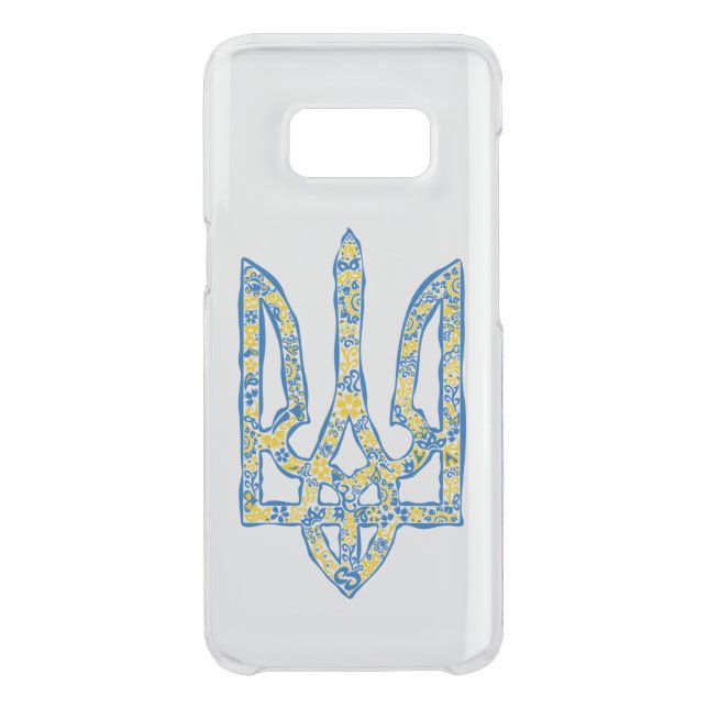 Ukrainian national emblem trident tryzub ethnical uncommon samsung galaxy case (Back)