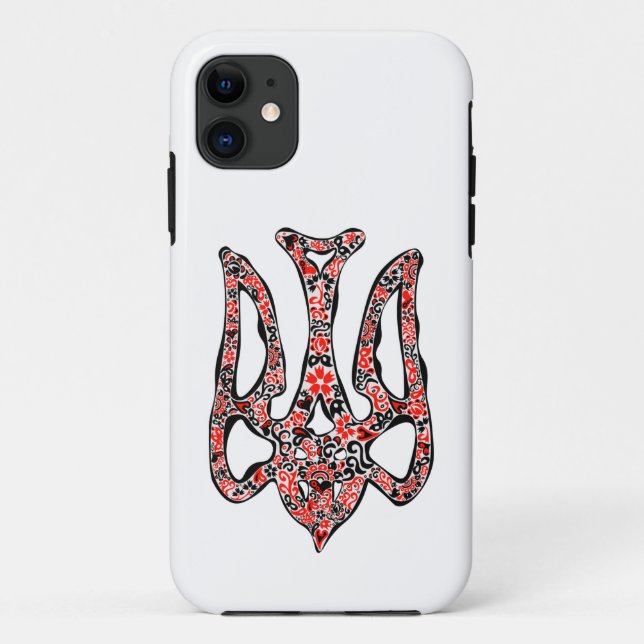 Ukrainian national emblem trident tryzub stylized Case-Mate iPhone case (Back)