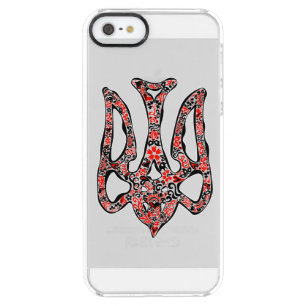 Ukrainian national emblem trident tryzub stylized  clear iPhone SE/5/5s case