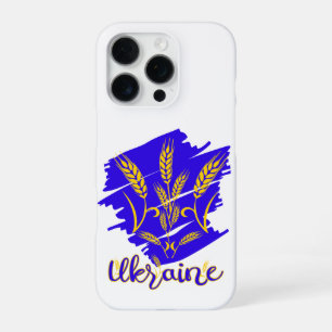 Ukrainian national symbol tryzub made of wheat ear iPhone 16 pro case