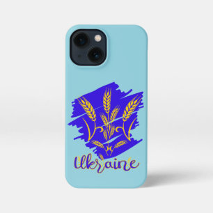 Ukrainian national symbol tryzub made of wheat ear iPhone 13 mini case