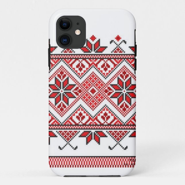 Ukrainian ornament iPhone case (Back)