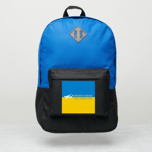 Ukrainian patriotic Backpack with Mriya plan 
