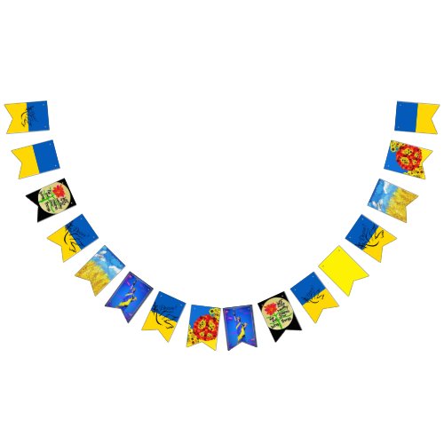 Ukrainian PEACE  Bunting Flags