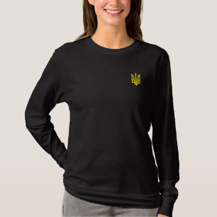 Ukrainian President Volodymyr Zelensky Embroidered Embroidered Long Sleeve T-Shirt