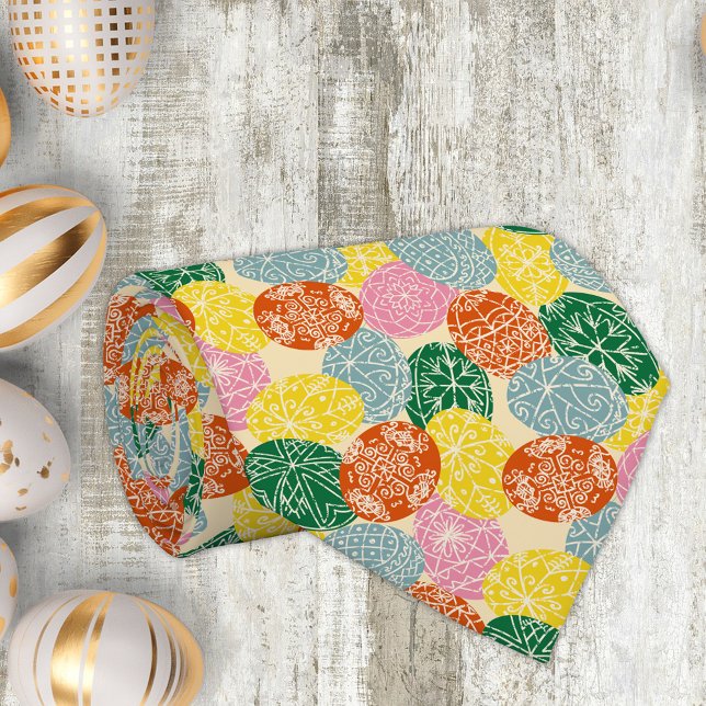 Ukrainian Pysanky Decorated Easter Eggs Patterned Neck Tie (Creator Uploaded)