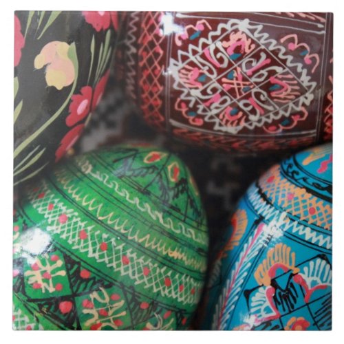 Ukrainian pysanky _ easter eggs ceramic tile