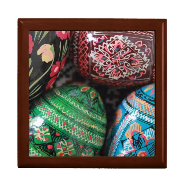 Ukrainian pysanky - easter eggs keepsake box (Front)