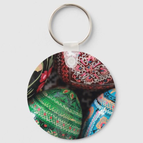 Ukrainian pysanky _ easter eggs keychain