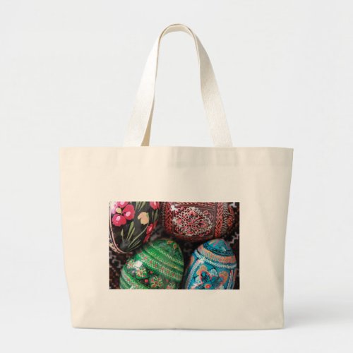 Ukrainian Pysanky _ easter eggs Large Tote Bag