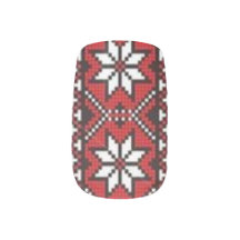Ukrainian Red Black Vyshyvanak Embroidery