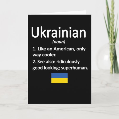 Ukrainian Roots Ukraine Flag Ukrainian Heritage Card