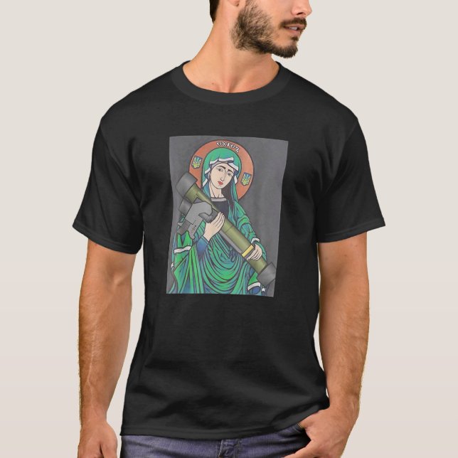 Ukrainian Saint Of Javelins T-Shirt (Front)