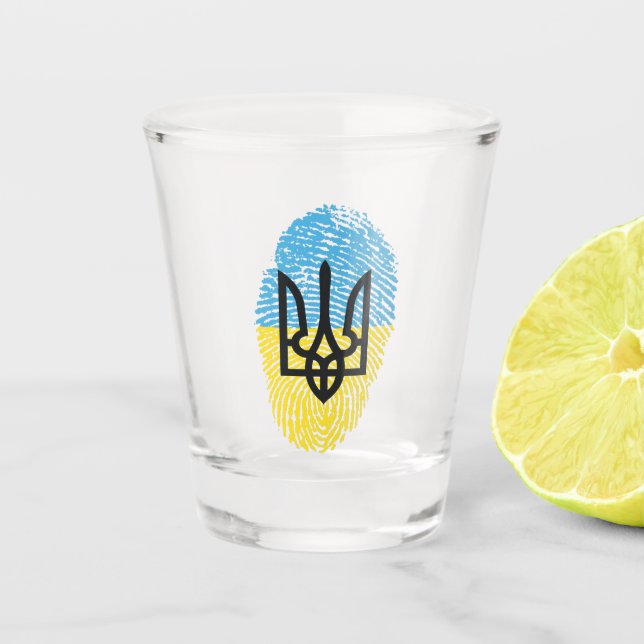 Ukrainian Shot Glass (Front)