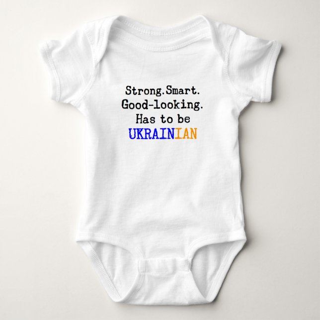 ukrainian strong baby bodysuit (Front)