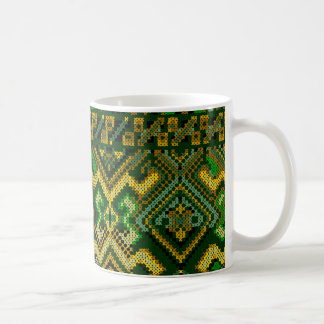 Ukrainian Style Cross Stitch Pattern Mug