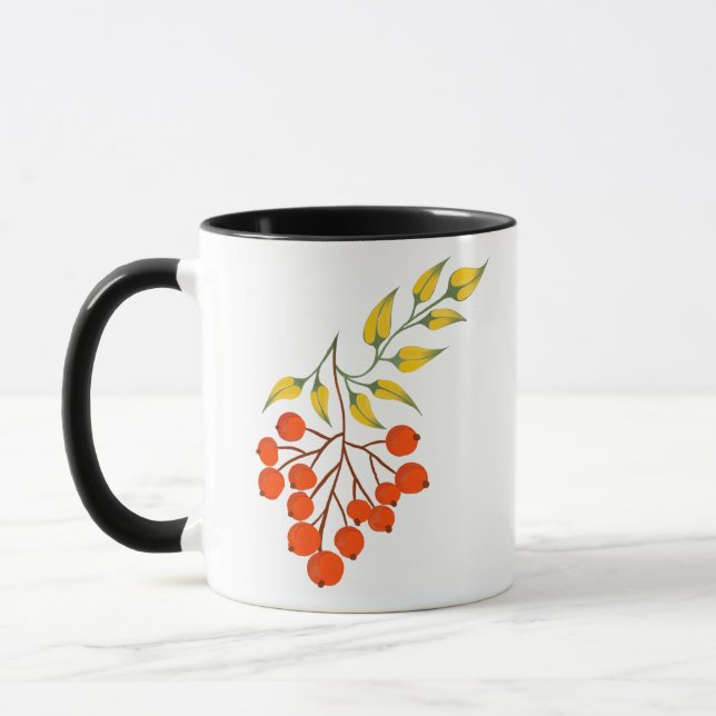 Ukrainian style viburnum branch. Ukraine Mug (Left)