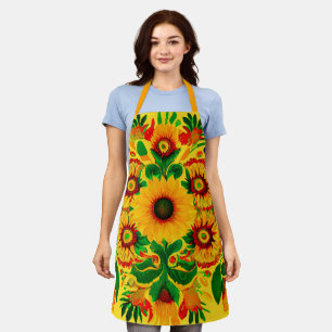Ukrainian Sunflowers Apron