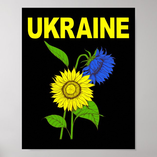 Ukrainian Sunflowers Traditional Symbol Of Ukraine Poster (Front)