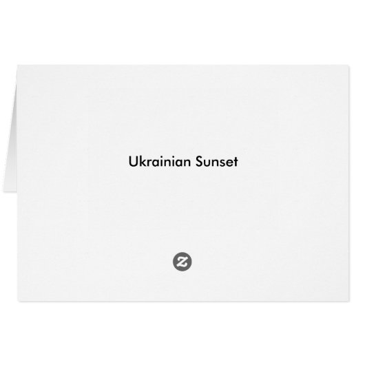 Ukrainian Sunset (Back Horizontal)
