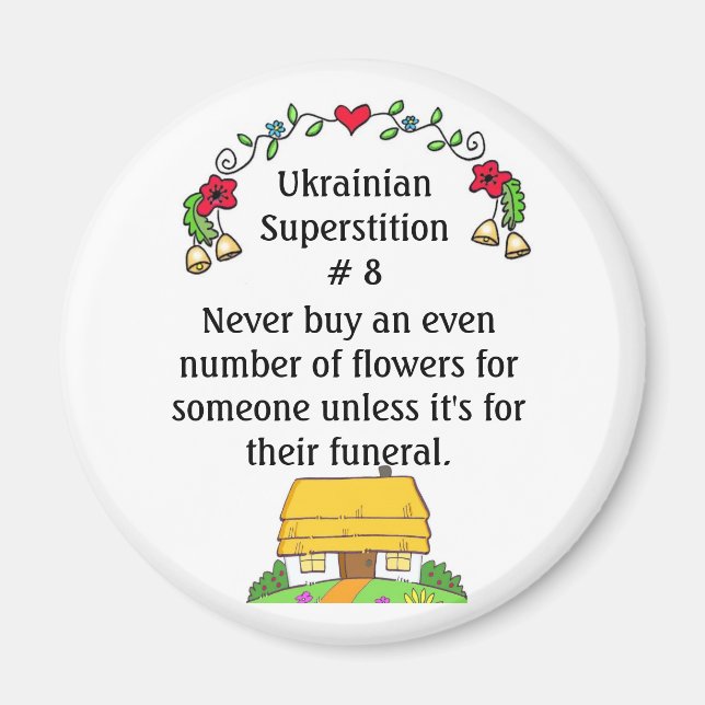 Ukrainian Superstitions Magnet (Front)