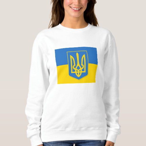 Ukrainian symbol trident coat of arms sweatshirt