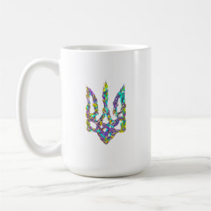 Ukrainian symbol trident coffee mug