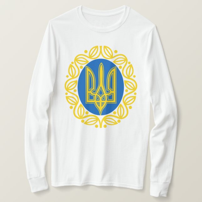 Ukrainian symbolic Basic Long Sleeve T-Shirt (Design Front)