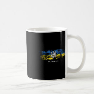 Ukrainian T Shirt Tryzub Ukraine Flag Military Tri Coffee Mug
