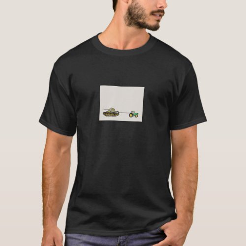 Ukrainian Tractor Pulling Russian Tank I Stand Wi T_Shirt