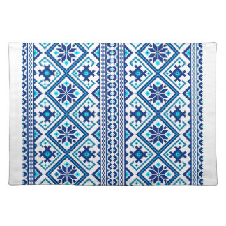 Ukrainian traditional vushuvanka folk art pattern cloth placemat