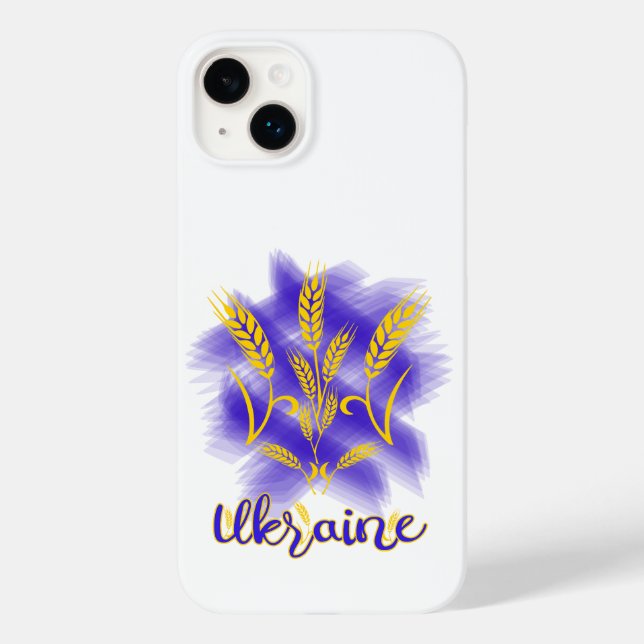 Ukrainian trident made of wheat ear Case-Mate iPhone case (Back)
