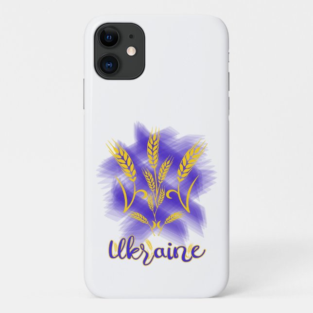 Ukrainian trident made of wheat ear Case-Mate iPhone case (Back)