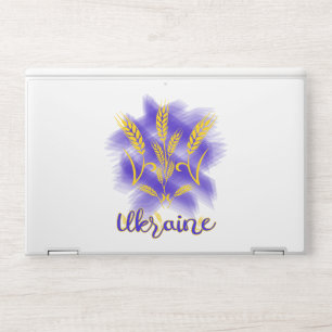 Ukrainian trident made of wheat ear HP laptop skin