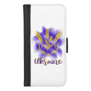 Ukrainian trident made of wheat ear iPhone 8/7 wallet case