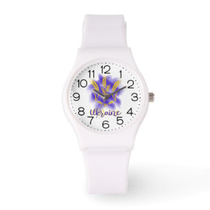 Ukrainian trident made of wheat ear watch