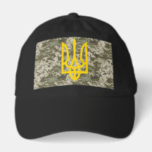 Ukrainian Trident Military camo cap 