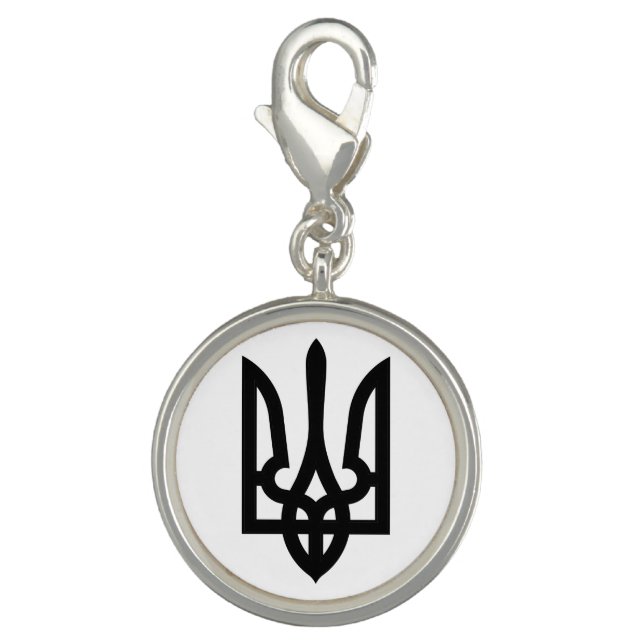 Ukrainian Tryzub Charm (Front)