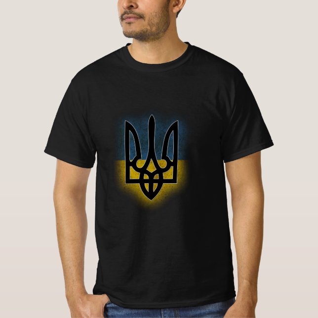 Ukrainian Tryzub Coat of Arms T-Shirt (Front)