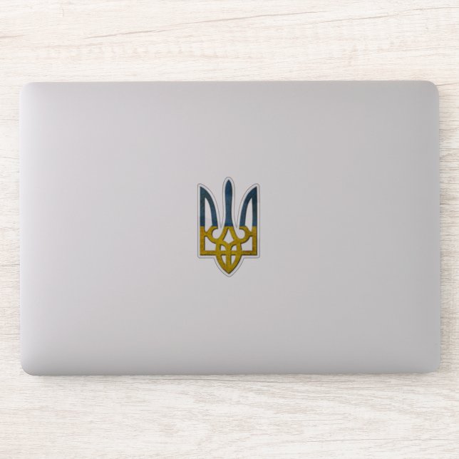 Ukrainian Tryzub Sticker (Computer)