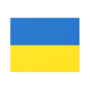 Ukrainian (Ukraine) Flag Metal Print
