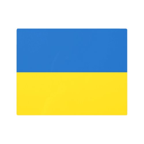 Ukrainian Ukraine Flag  Metal Print