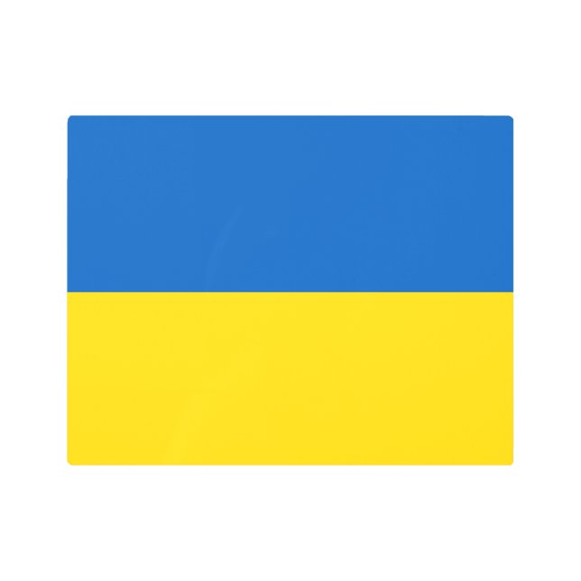 Ukrainian (Ukraine) Flag  Metal Print (Front)