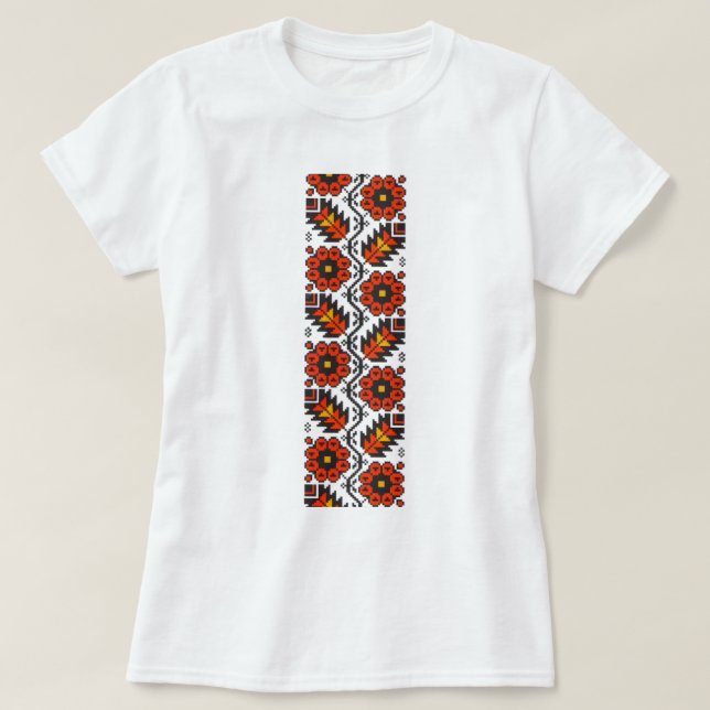 Ukrainian vyshyvanka style T-Shirt (Design Front)