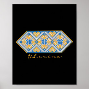Ukrainian Vyshyvanka Traditional Ornament Of Ukrai Poster