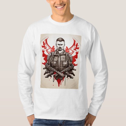 Ukrainian Warrior Ink  Your Modern T_Shirt