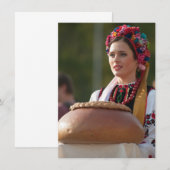 Ukrainian Woman Bread and Salt (Front/Back)