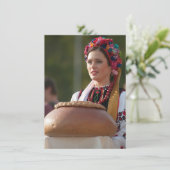 Ukrainian Woman Bread and Salt (Standing Front)