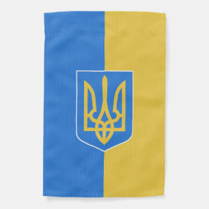 Ukranian Coat of Arms Garden Flag